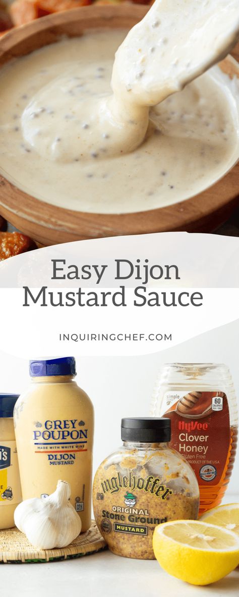 Dijonaise Sauce Recipe, Mustard Sauce For Salmon, Mustard Sauce For Ham, Mustard Sauce For Pork, Mustard Sauce For Chicken, Pork Chop Sauce, Dijon Cream Sauce, Ham Sauce, Dijon Mustard Sauce