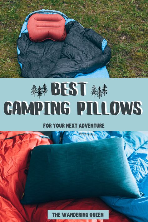 10 Best Camping Pillows - The Wandering Queen Camping Pillow, Camping Sleeping Pad, Inflatable Pillow, Camping Pillows, Sleeping Pads, Nitty Gritty, Travel Wear, City Breaks, Travel Products