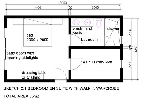 Bedroom Ensuite Ideas, Small Master Suite, Ensuite Layout, Master Suite Layout, Master Suite Floor Plan, Walk In Wardrobes, Ensuite Design, Master Suite Addition, Bedroom Ensuite