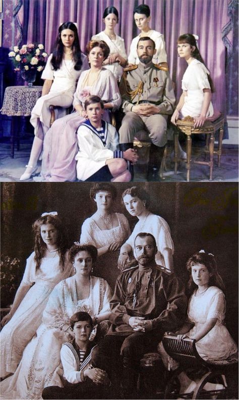 Great moments in historically inaccurate film costumes: The 1971 film Nicholas and Alexandra made the Romanovs look like the Bradys. Nicholas And Alexandra 1971, The Romanov Sisters, Romanoff Family, Nicholas And Alexandra, Romanovs Family, Anastasia Cosplay, Disney Anastasia, Anastacia Disney, Grand Duchess Tatiana Nikolaevna Of Russia