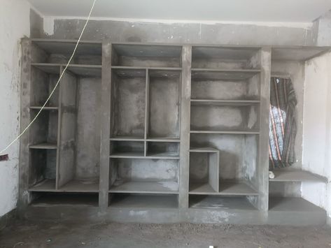 Concrete Closet, Tv Shelf Design, Ideas De Closets, Bad Room Design, Wall Wardrobe Design, Metal Building Designs, Almirah Designs, Closet Design Layout, Modern Cupboard Design