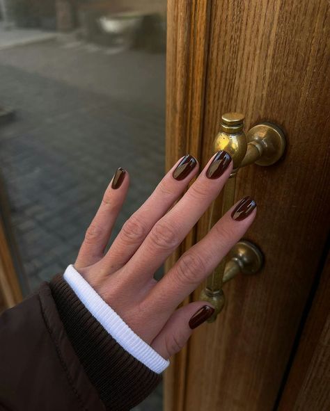 Brown Nail Polish, Brown Nail, Brown Nails Design, Nail Idea, Fall Nail Colors, Brown Nails, Autumn Nails, Chic Nails, Makati