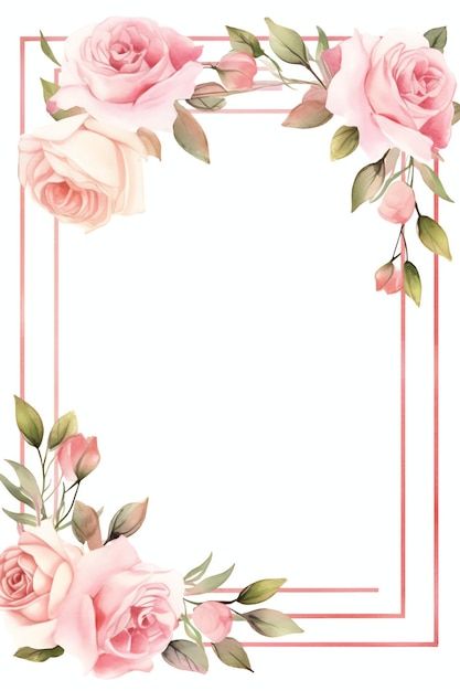 Foto tons minimalistas de moldura quadra... | Premium Photo #Freepik #photo #cartao-flores #borda-floral #cartao-floral #borda-flores Borders And Frames Flowers, Frame Rosa, Pink Flower Border Design, Frames Flowers, Frame With Flowers, Pink Floral Frame Background, Vintage Paper Printable, Ramadan Background, Wedding Background Decoration