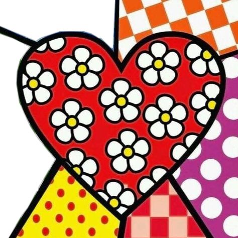 Romero Britto Art, Britto Art, Valentine Art Projects, Classroom Art Projects, Valentines Art, Heart Art, Reading List, Valentin Nap, Art Activities