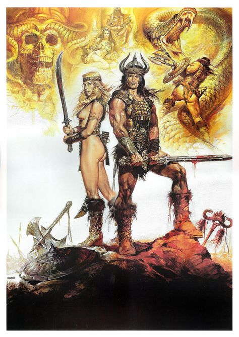 Not Pulp Covers Conan O Barbaro, Film Genres, Heroic Fantasy, Adventure Film, Conan The Barbarian, Red Sonja, Epic Story, Fantasy Adventure, Norman Rockwell