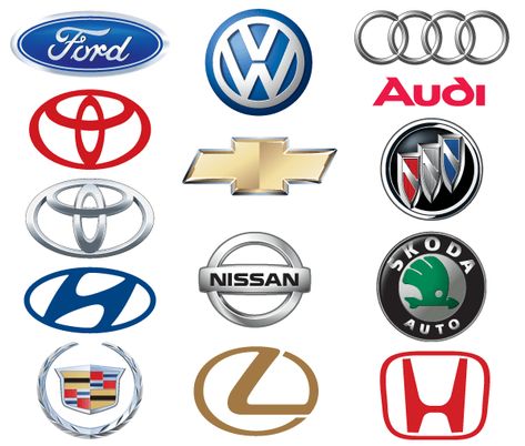 Famous Car Brand Logos Vector Car Logos With Names, All Car Logos, Car Symbols, Famous Car, Car Brands Logos, Car Logo Design, Cars Brand, Vw Vintage, Oem Wheels