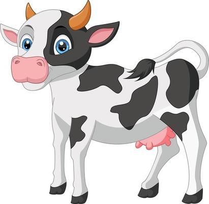 Cartoon happy cow posing isolated on white background 5151848 Vector Art at Vecteezy Animated Cow, Cow Cartoon, Small Cow, Cow Pose, Happy Cow, Baby Cow, Baby Cows, Vector Art