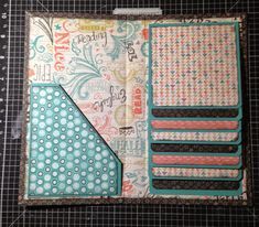 Scrappin' with Shalana: SOC Back To School Waterfall Folio Creative Team Post Mini Album Scrap, Diy Mini Album, Waterfall Photo, Scrapbooking Journal, Mini Photo Albums, Mini Albums Scrap, Album Ideas, Mini Album Tutorial, Scrap Album