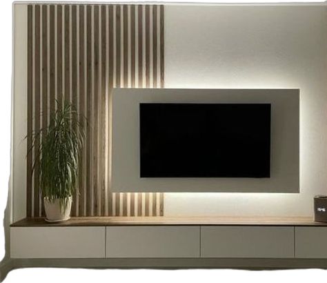 Modern Tv Room, Tv Fal, Feature Wall Living Room, Tv Unit Furniture Design, Tv Unit Interior Design, Modern Tv Wall, Modern Tv Units, Latest Living Room Designs, Home Hall Design