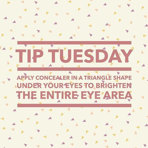 Today's Tip Tuesday. Don't just apply concealer under your eyes. Bring it down in a triangle shape. It's brightens the entire area, giving an even effect #tiptuesday #tipoftheday #tips #tipsandtricks #beautyhacks #makeuptips #bbloggers #delhiblogger #makeup #lfm Best Gel Eyeliner, Concealer Tricks, Apply Concealer, Younique Party, Mary Kay Marketing, Mary Kay Party, Younique Beauty, Today Tips, Body Shop At Home