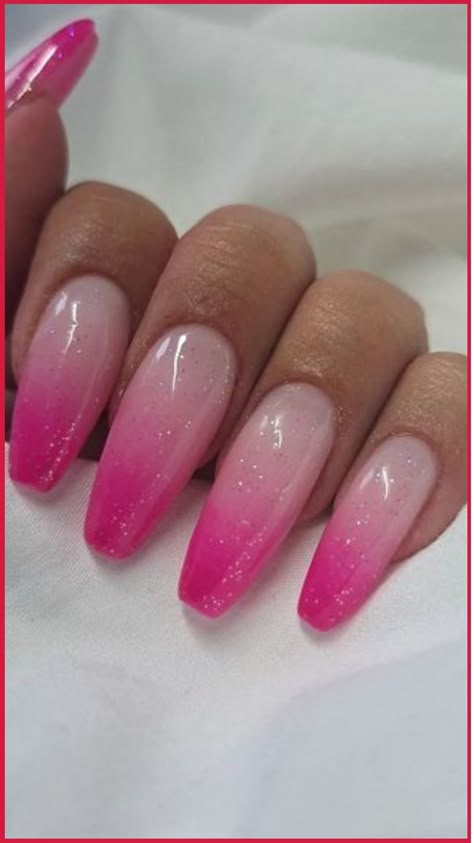 Ombre Pink Nail Ideas 2024 Summer Chrome Nails, Jasmine Nails, Pink Nail Ideas, Pink Tip Nails, Nail Design Glitter, Purple Ombre Nails, Pink Nail Art Designs, Pink Ombre Nails, Pink Manicure