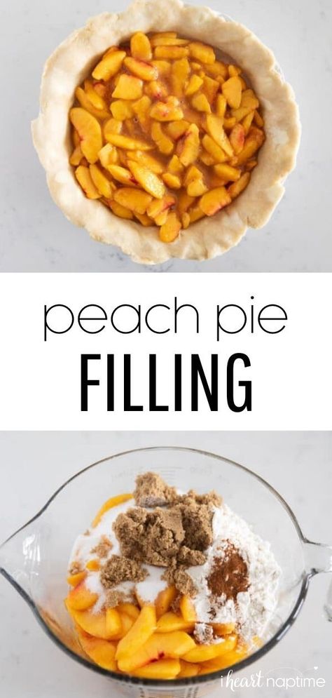 Easy Peach Pie Filling, Peach Pie Recipes Easy, Easy Fruit Pie, Peach Pie Filling Recipes, Easy Peach Pie, Fruit Pie Recipe, Fresh Peach Pie, Fruit Pie Filling, Peach Pie Recipes