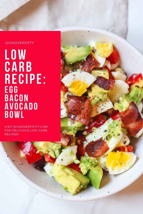 Healthy Low Carb Breakfast, Avocado Bowl, Desayuno Keto, Delicious Low Carb Recipes, Breakfast Low Carb, Keto Recipes Breakfast, Low Carb Recipe, Bacon Avocado, Low Carb Breakfast Recipes