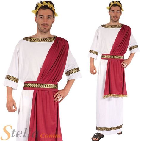 Toga Fancy Dress, Julius Caesar Costume, Greek Goddess Costume Diy, Greek Toga, Greek God Costume, Ancient Greek Clothing, Roman Toga, Toga Costume, Toga Party