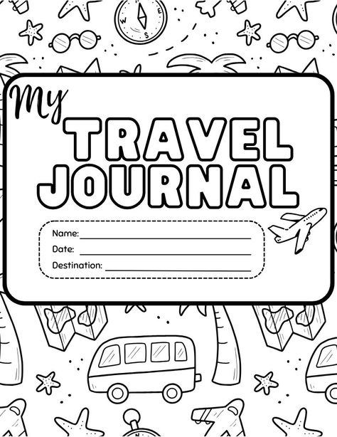 Get your kids excited about exploring the world! Our free printable travel journal is packed with colorful templates, creative prompts, and fun activities tailored to your little adventurers. Keep the adventure going long after they've returned home! Road Trip Activity Pages, Road Trip Coloring Pages, Beach Worksheet, Travel Coloring Pages, Free Travel Printables, Travel Journal For Kids, Printable Travel Journal, Travel Activities For Kids, Travel Kids Activities