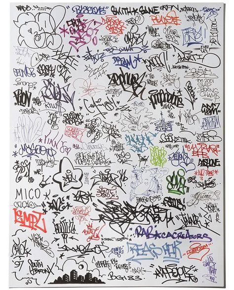 krinknyc Originally laid out around 2001, we only have a few of these posters left. Uncoated coverstock. Offset print. Graffiti Art Letters, Graff Art, Calligraphy Drawing, Graffiti Writing, Graffiti Doodles, Graffiti Tagging, Graffiti Alphabet, Graffiti Style Art, Graffiti Font