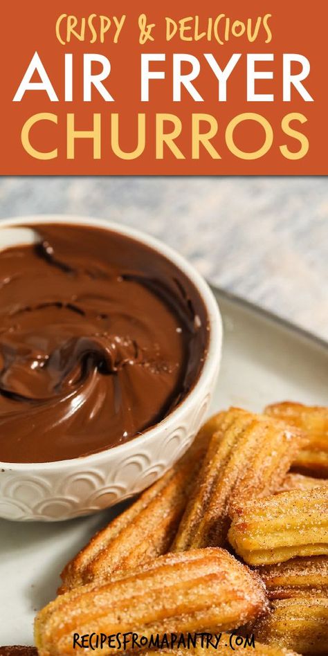 Air Fryer Churros, Air Fryer Recipes Dessert, Homemade Churros, Tasty Pastry, The Best Air Fryer, Churros Recipe, Best Air Fryer, Air Fried Food, Air Fryer Oven Recipes