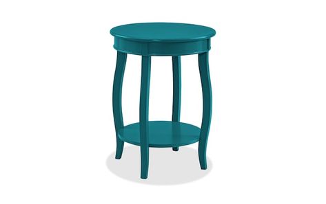 Teal Table, Kids Cabinet, Round Accent Table, Bob's Discount Furniture, American Signature Furniture, Value City Furniture, Coaster Furniture, End Tables With Storage, Colorful Table