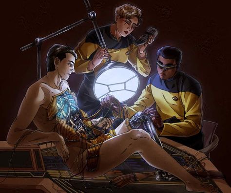 Bones Star Trek, I'm Thinking Of Ending Things, Star Trek Humor, Star Trek Fanart, Star Trek Data, Brent Spiner, Spock And Kirk, Star Trek 2009, Star Trek Ds9