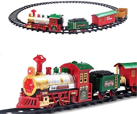 Christmas Tree Train Set, Christmas Tree Train, Christmas Train Set, Locomotive Engine, Christmas Express, Battery Operated Lights, Christmas Train, Thomas The Train, Train Set