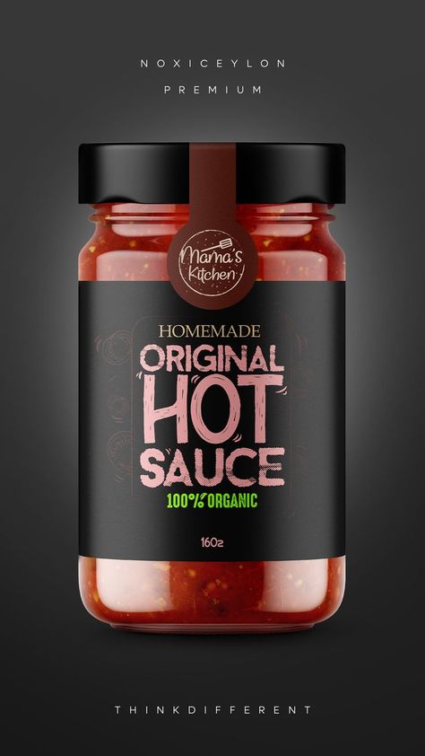 Jar Label Design, Hot Sauce Packaging, Label Packaging Design, Spices Packaging, Label Packaging, Jar Packaging, Bottle Design Packaging, Bottle Label Design, Food Logo Design