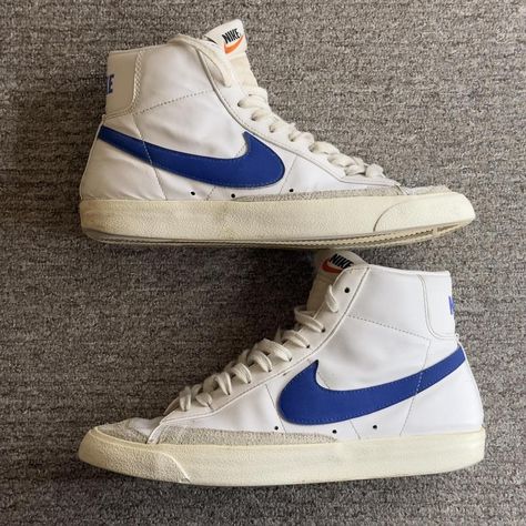 Nike Blazer Mid ‘77 Vintage Racer Blue - UK8 No box,... - Depop Nike Blazer Blue, Blazer Mid 77 Vintage, Nike Blazer Mid 77, Nike Blazer Mid, Nike Blazers Mid, Blazer Mid, Nike Blazer, Blazer, Nike