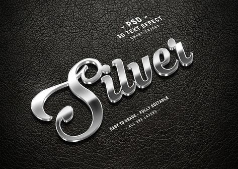 3d silver text effect mirror style | Premium Psd #Freepik #psd #logo Silver Logo Design, Logo Mirror, Mirror Style, 3d Text Effect, 3d Text, Mirror Effect, Silver Logo, Text Effect, Text Effects