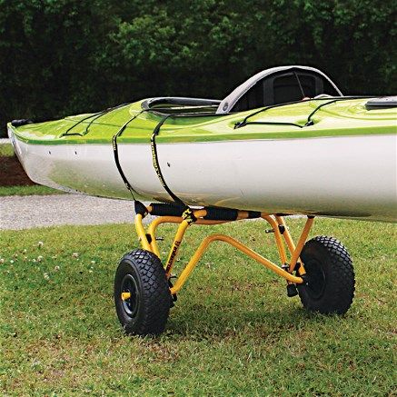 suspenz DLX airless kayak cart Canoe Cart, Kayak Cart, Kayak Storage Rack, Kayak Trailer, Kayaking Tips, Beach Cart, Kayak Storage, Kayak Boats, Whitewater Kayaking