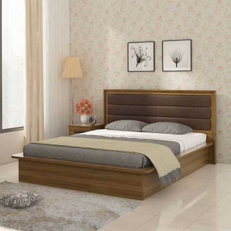 Latest Wooden Bed Designs, Idea Bilik Tidur, King Size Bed Designs, Reka Bentuk Bilik Tidur, Beautiful Bed Designs, Bed Designs With Storage, Simple Bed Designs, Box Bed Design, Double Bed Designs