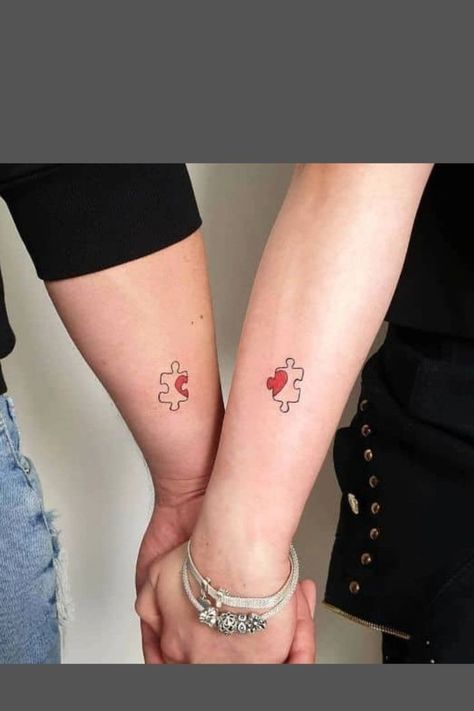 Couple Tattoos With Meaning, Maching Tattoos, Matching Friend Tattoos, Cute Couple Tattoos, Couple Tattoos Unique, Couples Tattoo Designs, Pieces Tattoo, Matching Couple Tattoos, Tatuaje A Color