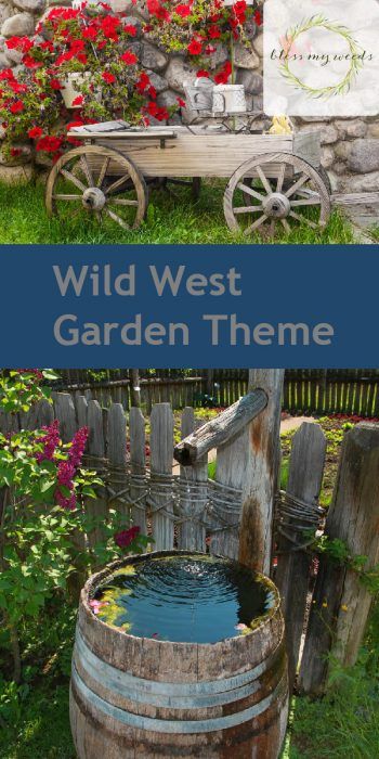 Western Yard Decor Ideas, Western Landscape Ideas, Western Garden Decor, Western Yard Decor, Western Garden Ideas, Western Landscaping Ideas, Garden Theme Ideas, Western Outdoor Decor, Wild West Landscape