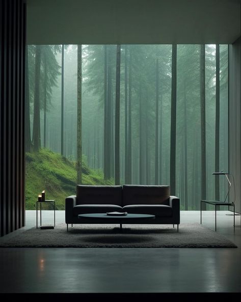 Allen | Forest #renderlovers #designinterior #designinspiration #inspiration #ignant #amazingarchitecture #greeneryhouse #bedroomideas… | Instagram Dark House Aesthetic, Architecture Photography Buildings, Brutalism Architecture, Instagram Autumn, Modern Architects, Gold Bedroom, Unique House Design, Dream House Rooms, Minimalist Architecture