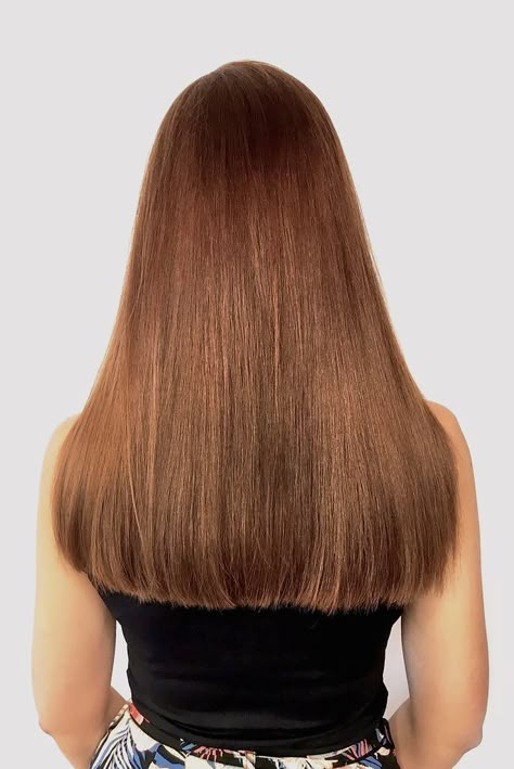 One Lenght Hairstyle, Lady Hairstyles, Straight Brown Hair, One Length Haircuts, Getting A Haircut, Long Silky Hair, Hair Drawing, A Haircut, Extensions Hair