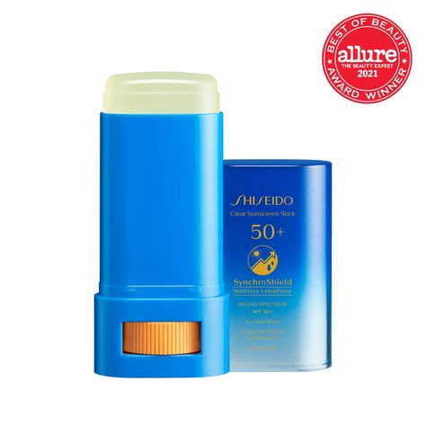 28 Best Sunscreens for Your Face of 2021 — Editor Reviews | Allure Shiseido Sunscreen Stick, Sun Screen Stick, Suncream Stick, Best Sunscreen Stick, Sunscreen Shiseido, Shiseido Sunscreen, Stick Sunscreen, Clear Sunscreen, Skincare Sunscreen