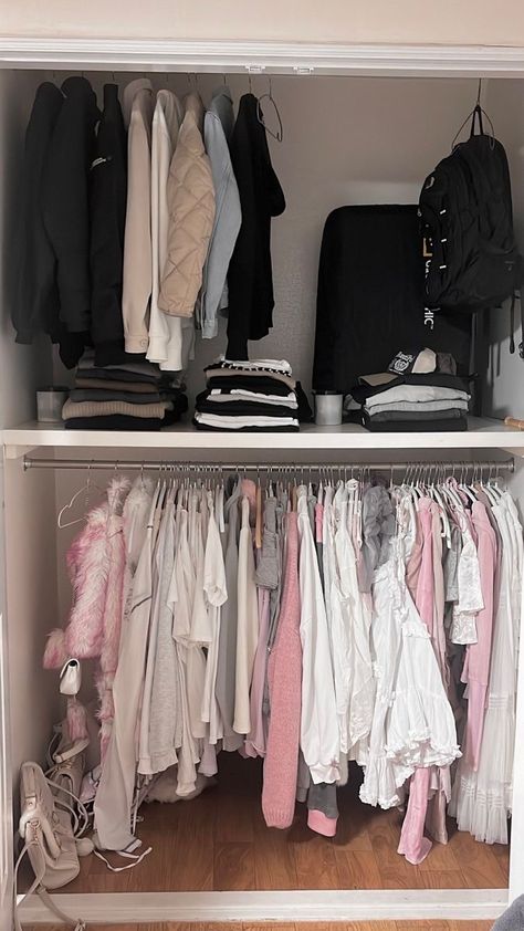 Olivia Yang, Closet Organisation, Closet Transformation, Pink Closet, Room Organization Bedroom, Room Organisation, Girly Apartments, White Room Decor, Dorm Organization