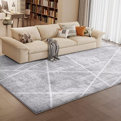 PRICES MAY VARY. 10 MM Thick Sponge Area Rug: Experience unmatched comfort with this 10 mm sponge rug, featuring exceptional cushioning and softness. Ideal for relaxation or play, it also reduces noise, enjoy the softness of every step and the serenity of every moment Embrace Modern Abstract Style: The Vamcheer rug offers exceptional comfort with its contemporary design. Grey white stripes and delicate stripeds create a sleek, stylish look that enhances any decor. Ideal for living rooms, bedroom Modern Carpet Bedroom, Abstract Area Rug, Area Rug For Living Room, Contemporary Area Rug, 5x7 Area Rug, Modern Area Rug, Living Room Area Rugs, Rug For Living Room, Modern Carpet