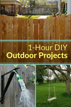 When it comes to DIY outdoor projects, you can accomplish a lot more than you think in an hour. These incredibly easy backyard projects can be done in 60 minutes or less. You'll love your yard after doing one of these simple, 1-hour DIY backyard projects. Easy Backyard Diy, Cheap Backyard, Easy Backyard, Backyard Paradise, Outdoor Diy Projects, Yard Project, Backyard Diy Projects, Diy Yard, Landscaping Tips