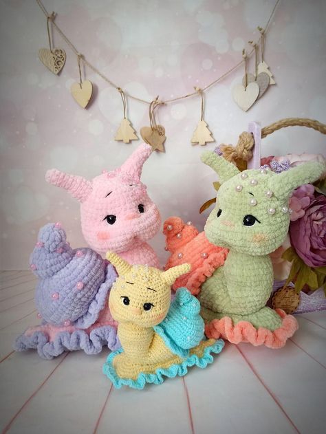 Crochet Animal Pattern Crochet Snail, Crochet Snail Pattern, Amigurumi Snail Pattern Pdf in English, Amigurumi Snail Pattern,knitted Snail - Etsy Canada Crochet Snail Pattern, Amigurumi Snail, Snail Pattern, Crochet Elephants, Wolf Crochet, Crochet Snail, Keychains Crochet, Crochet Dragons, Snake Crochet