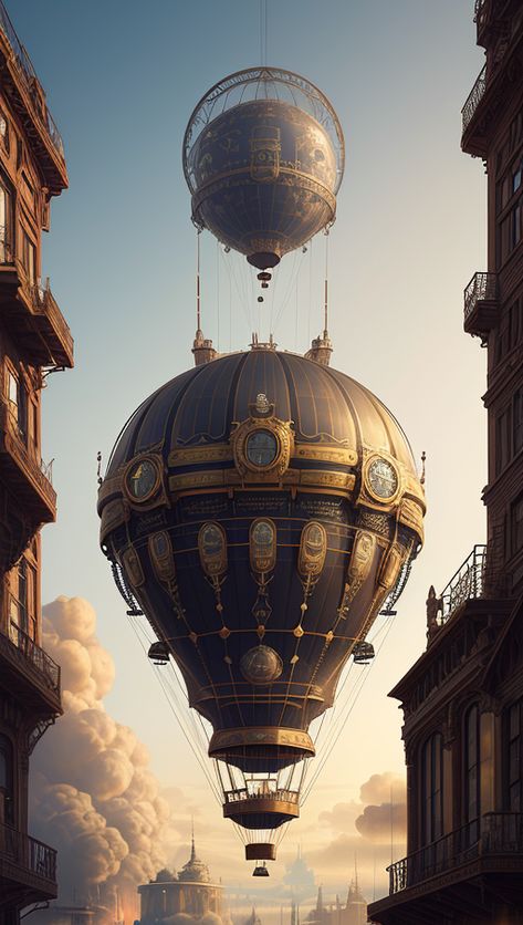 Steampunk Airship Art, Steampunk World Art, Dan Mcpharlin, Steam Punk City, Steampunk Airplane, Airship Concept Art, Steampunk Concept Art, Fantasy Airship, Ville Steampunk