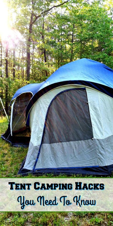 Headed out for a camping trip? You may want to check out these Tent Camping Hacks You Need To Know Before Going Camping! Zelt Camping Hacks, Primitive Camping, Zelt Camping, Camping Hacks Food, Tent Camping Hacks, Camping Safety, Weekend Camping Trip, Camping Hacks Diy, Camping Checklist