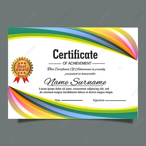 Editable Certificate Template Design, Editable Certificate Template Free, Award Certificates Template Printables, Modern Certificate Design Ideas, Certificate Design Template Editable, Creative Certificate, Typography Background, Free Printable Certificate Templates, Certificate Of Recognition Template