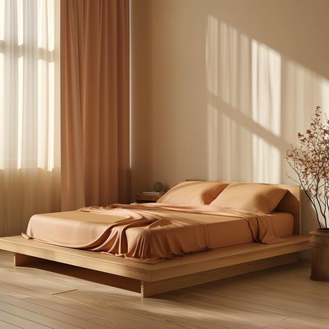 🌞 Embracing the simplicity and serenity of a minimalist bedroom, where the soft apricot hues of the bedsheet are gently caressed by the warm rays of the morning sun. A peaceful oasis, inviting you to relax, unwind, and start your day with a sense of calm and tranquility. 🛏️✨ #MinimalistBedroom #MorningSunshine #PeacefulOasis #RelaxationGoals 🛏️👫 Tag someone with whom you wanna share an evening in this cozy retreat with apricot accents 🛌👫 . . . #BedroomInspiration #MinimalistHome #HomeDecorGo... Morning Sun, Minimalist Bedroom, Minimalist Home, Oasis, Bed Sheets, Bedroom Inspirations, Bedroom, Bed, Home Decor