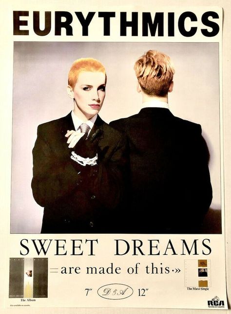 80s Album Covers, Eurythmics Sweet Dreams, Dave Stewart, Musica Disco, 1980s Music, Dark Wave, Annie Lennox, Pochette Album, 80s Bands