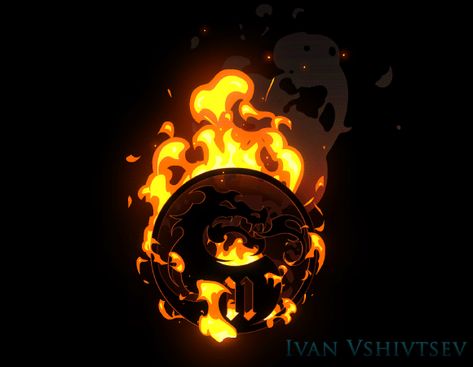 ArtStation - MK11 Creating Cartoon Flame FX, Ivan Vshivtsev Lovecraft Monsters, Fire Animation, Vfx Tutorial, Gif Background, Game 2d, Super Powers Art, Frame By Frame Animation, Magic Powers, Animation Reference