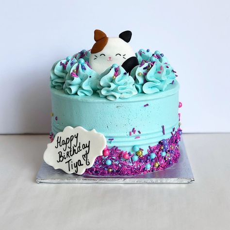 Squishmallow Bday Cake, Squishmallow Ice Cream Cake, Unicorn Squishmallow Cake, Moriah Elizabeth Cake Ideas, Squishy Birthday Cake, Squishmallow Sheet Cake, Easy Squishmallow Cake, Squishmellow Cupcakes, Diy Squishmallow Cake