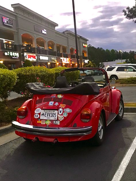 Beetle Bug Car Aesthetic, Aesthetic Volkswagen Beetle, Voltzwagon Bug Aesthetic, Volkswagen Beetle Convertible Aesthetic, Red Vw Beetle Aesthetic, Red Vw Beetle Convertible, Red Volkswagen Beetle Convertible, Red Volkswagen Beetle Aesthetic, Beetle Convertible Aesthetic