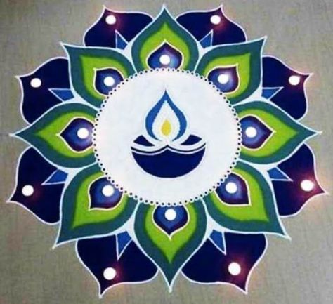 Rangoli For Diwali, Rangoli Designs For Competition, Poster Rangoli, Rangoli Designs Videos, Indian Rangoli Designs, Easy Rangoli Designs Videos, Very Easy Rangoli Designs, Rangoli Simple, Rangoli Designs Photos