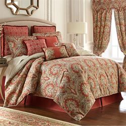 Harrogate Comforter Set Ember Glow Paisley Comforter, Luxury Comforter Sets, Rose Tree, Down Comforters, Rose Trees, King Comforter Sets, Luxury Bedding Sets, Bed Linens, Queen Comforter Sets