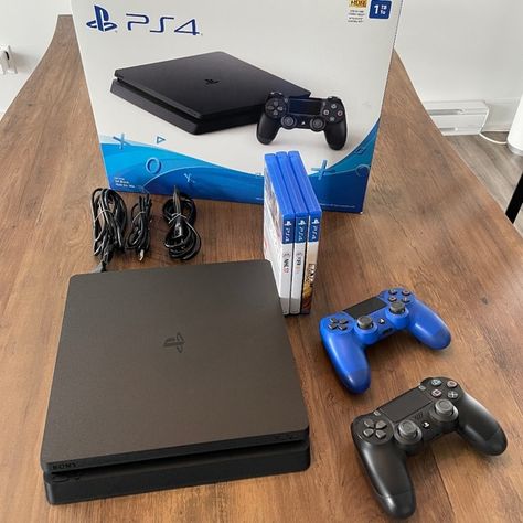 Sony PlayStation 4  (Slim 1TB ) Ps4 Slim 1tb, Playstation Room, Play Station 4, Ps4 Slim Console, Logo Online Shop, Gaming Rooms, Ps4 Console, Ps4 Slim, Retro Games