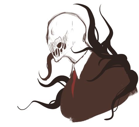 Slenderman Drawings Scary, Slenderman Fanart Cute, Hot Slenderman, Slendrina Fanart, Slender Man Fanart, Slenderman Pfp, Slenderman Fanart, Creepypasta Masky, All Creepypasta Characters